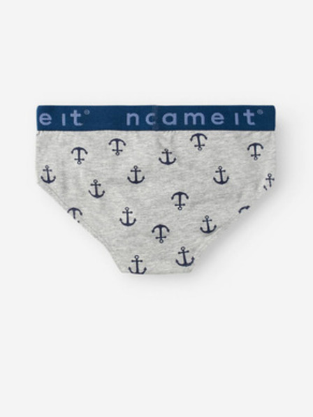 name it Komplet treh fantovskih slipov v sivi in modri barvi