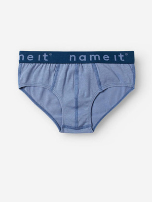 name it Komplet treh fantovskih slipov v sivi in modri barvi