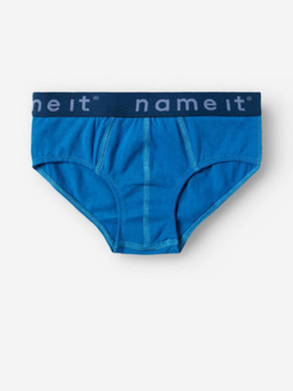 name it Komplet treh fantovskih slipov v sivi in modri barvi