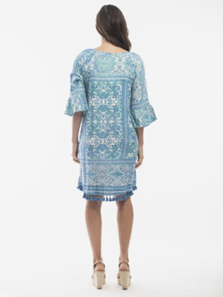 Orientique Modra ženska patternirana obleka