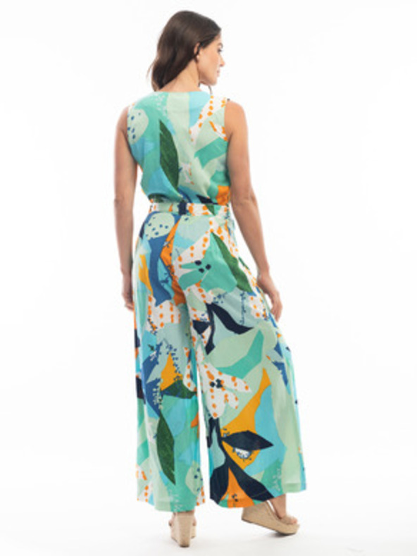 Orientique Turkizen ženski patternirani overall