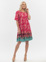 Orientique Temno roza ženska cvetnična obleka