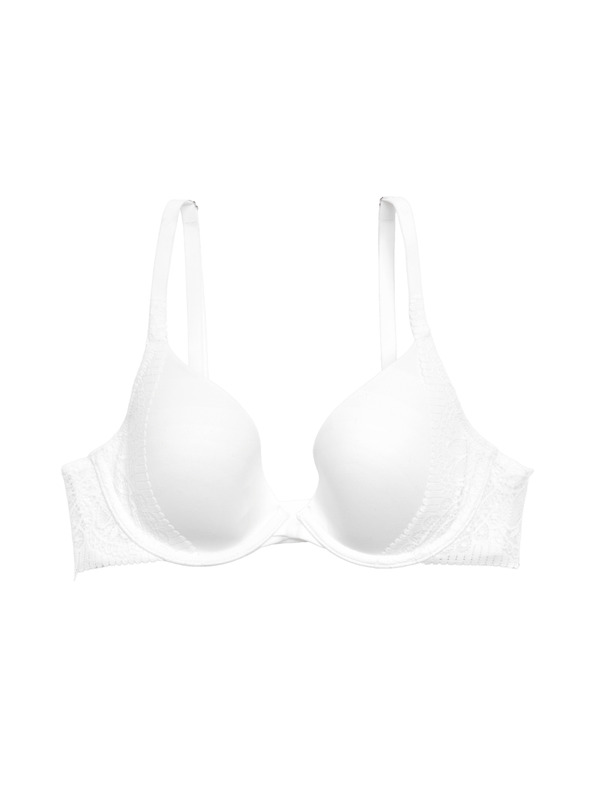 Marks & Spencer Gladek dekolte nedrček Body Soft™ z žicami, vel. A–E Marks & Spencer bela