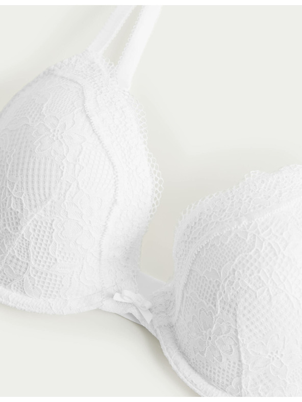 Marks & Spencer Dekolte nedrček z žicami in čipko, vel. A–E Marks & Spencer bela