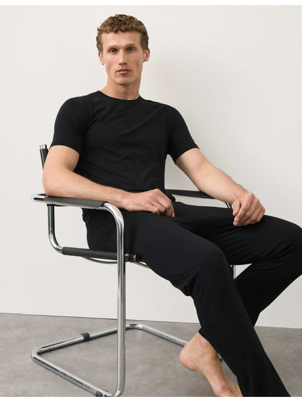 Marks & Spencer Majica iz bombažne mešanice Supima® Marks & Spencer črna
