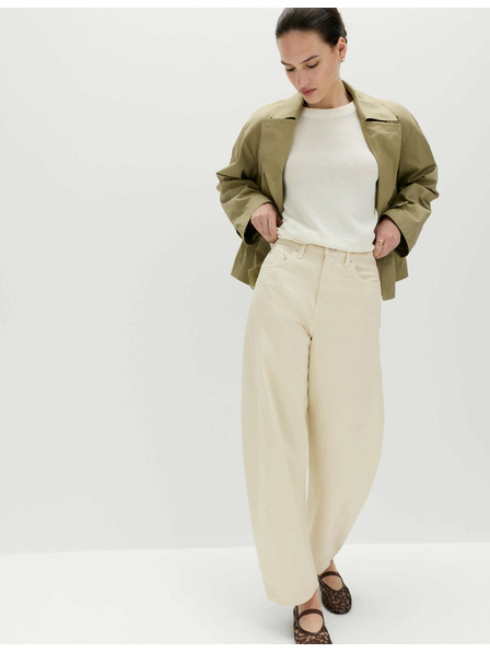 Marks & Spencer Ravni džins s srednjevisokim sedežem Marks & Spencer smetana