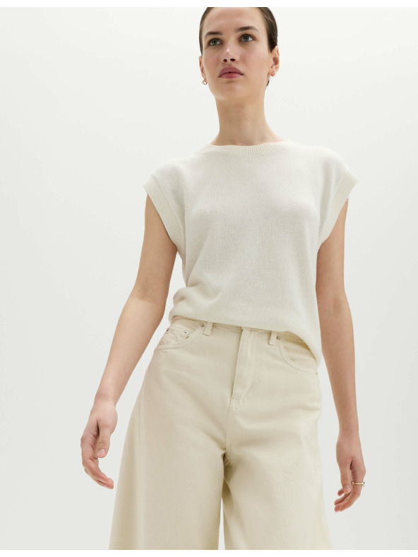 Marks & Spencer Ravni džins s srednjevisokim sedežem Marks & Spencer smetana