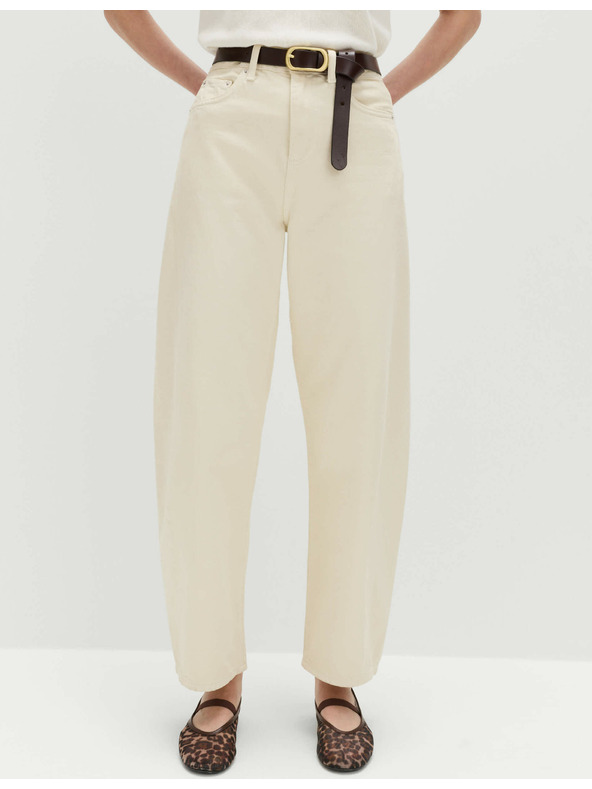 Marks & Spencer Ravni džins s srednjevisokim sedežem Marks & Spencer smetana