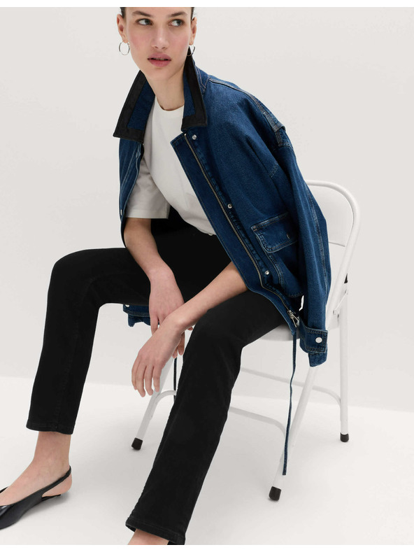 Marks & Spencer Sienna stretch straight leg jeans Marks & Spencer črne
