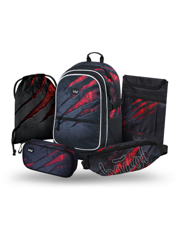 BAAGL  BAAGL SET 5 Core Lava: nahrbtnik, peresnica, vrečka, ledvinka, ovoj za prenosni računalnik