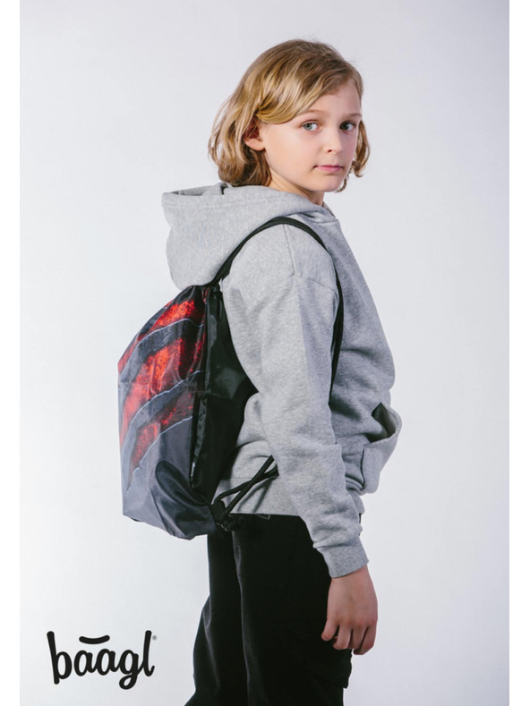 BAAGL  BAAGL SET 5 Core Lava: nahrbtnik, peresnica, vrečka, ledvinka, ovoj za prenosni računalnik