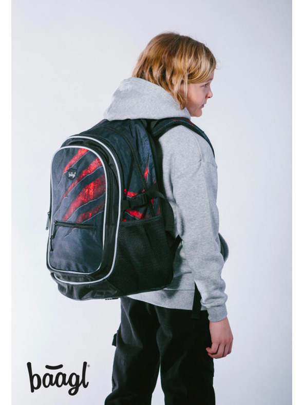 BAAGL  BAAGL SET 5 Core Lava: nahrbtnik, peresnica, vrečka, ledvinka, ovoj za prenosni računalnik