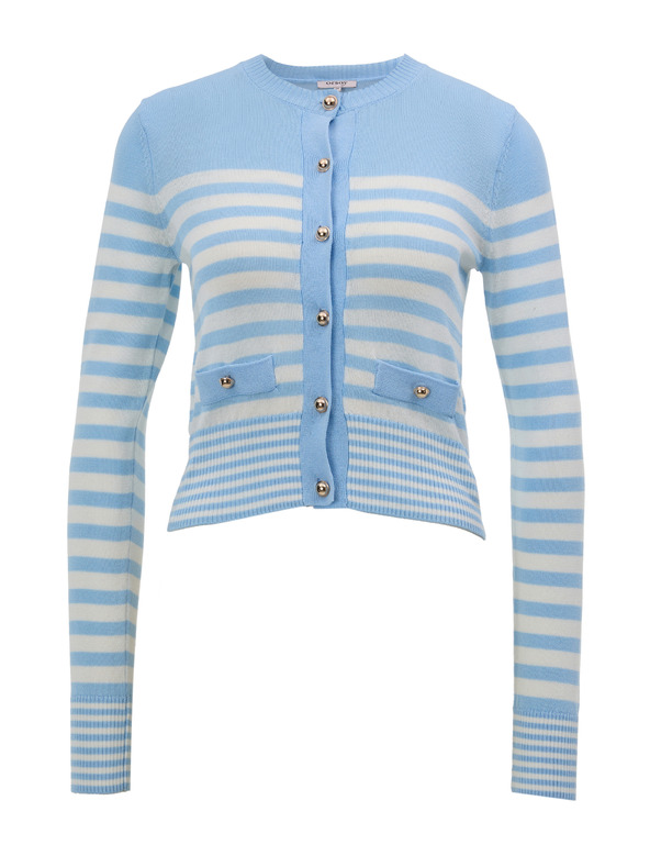 Orsay Svetlo moder črtast ženski kardigan ORSAY