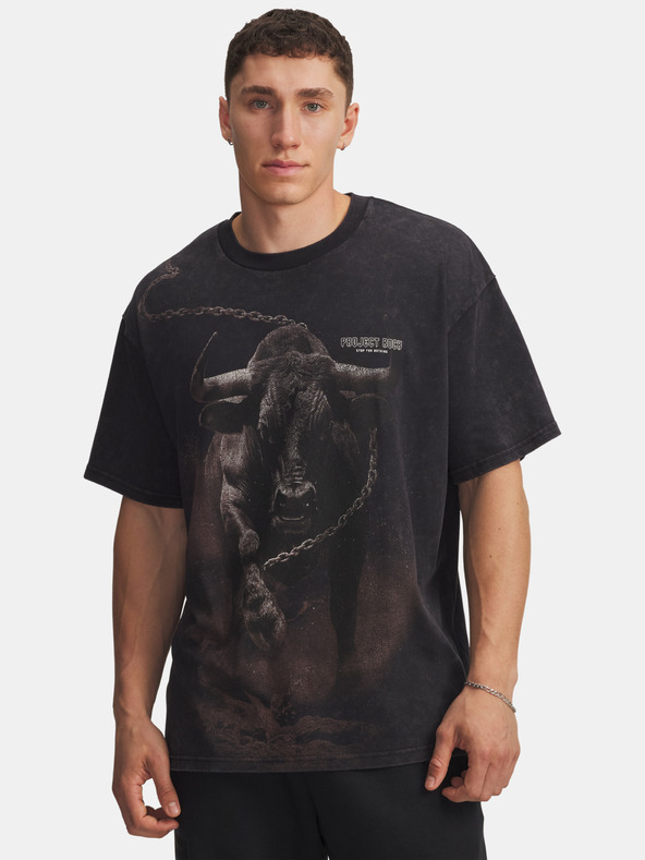 Under Armour Moška majica Under Armour Pjt Rck Washed HWT-BLK