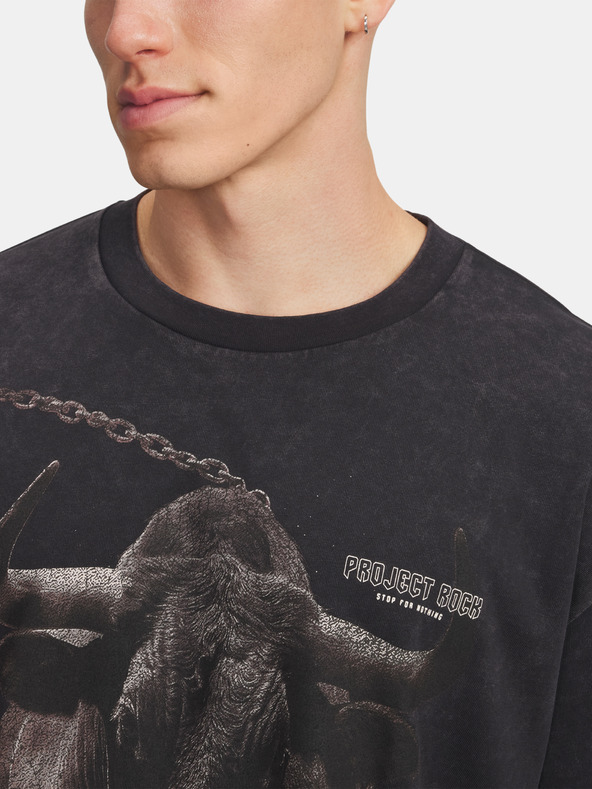 Under Armour Moška majica Under Armour Pjt Rck Washed HWT-BLK