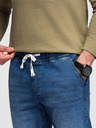 Ombre Clothing Moške denim hlače JOGGERS s pranjem efektom - modre V2 OM-PADJ-0267 Ombre Clothing