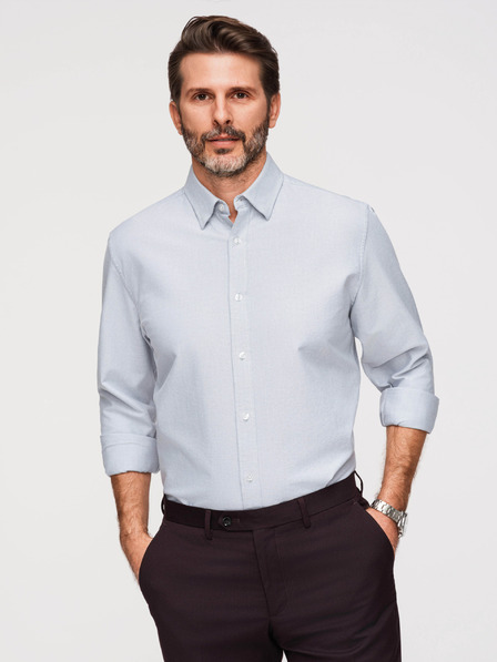 Ombre Clothing Moška srajca oxford Ombre Clothing V1 OM-SHOS-0172