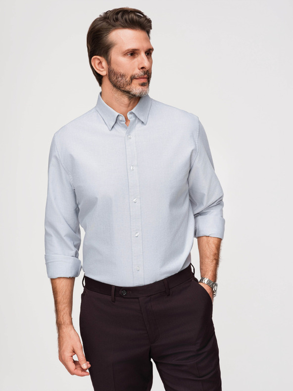 Ombre Clothing Moška srajca oxford Ombre Clothing V1 OM-SHOS-0172
