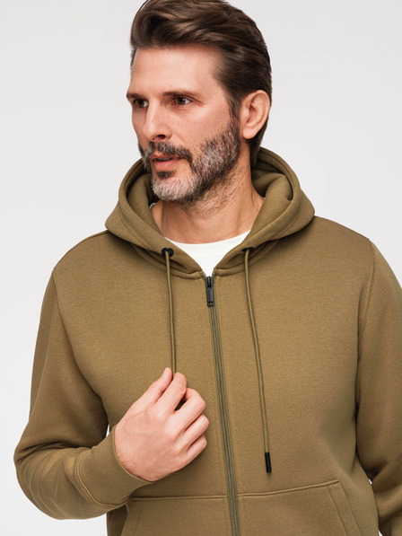 Ombre Clothing Moška bombažna elastična jopa BASIC Ombre Clothing