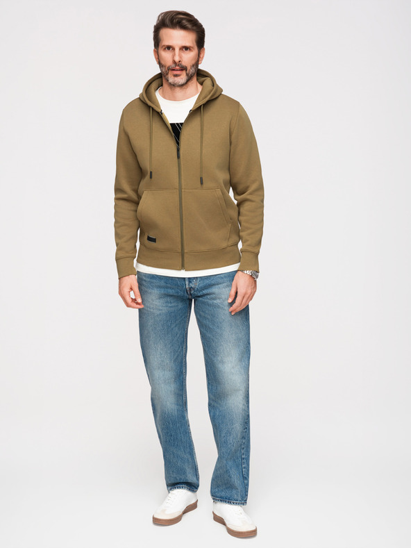 Ombre Clothing Moška bombažna elastična jopa BASIC Ombre Clothing
