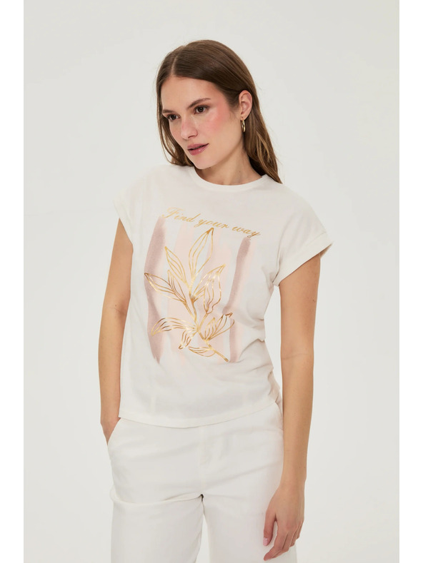 Moodo Bluza s potiskom bela Moodo