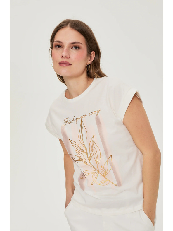 Moodo Bluza s potiskom bela Moodo