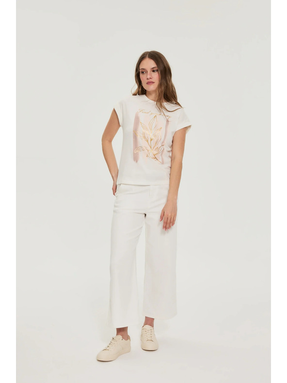 Moodo Bluza s potiskom bela Moodo