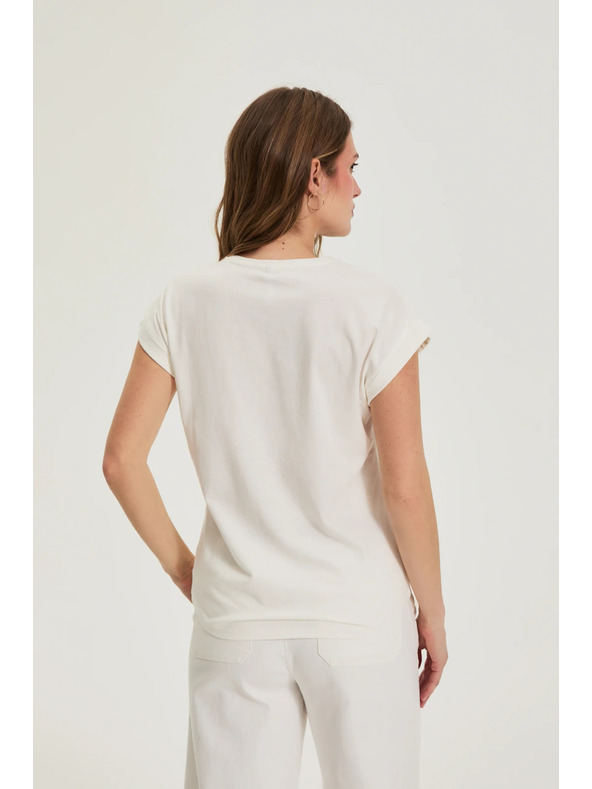 Moodo Bluza s potiskom bela Moodo