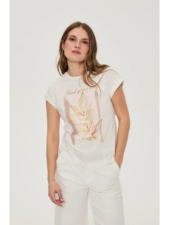 Moodo Bluza s potiskom bela Moodo