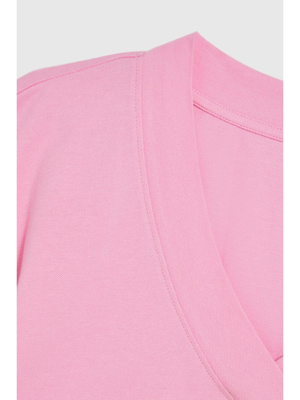 Moodo Bombažna srajca z V izrezom roza Moodo