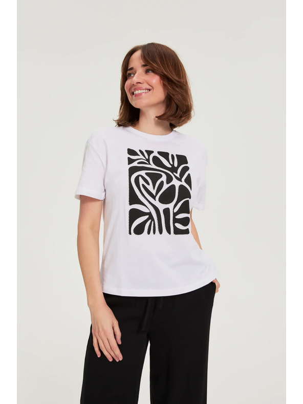 Moodo Bluza s potiskom bela Moodo