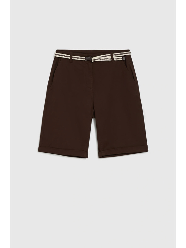 Moodo Bombažne hlače rjave Moodo