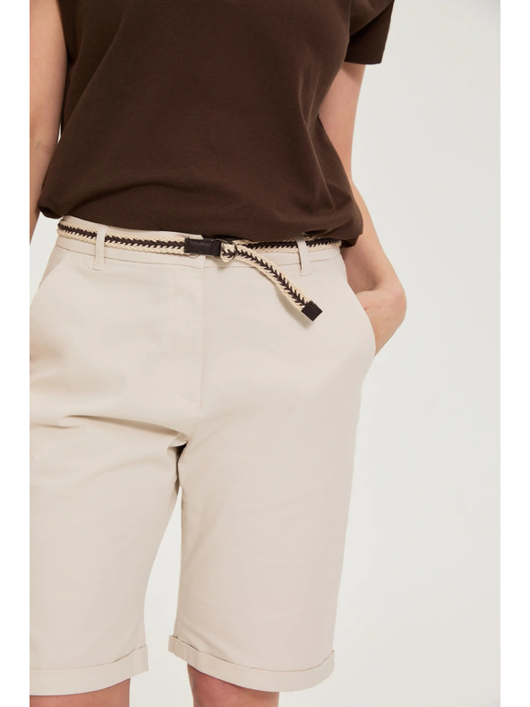 Moodo Bombažne hlače bež Moodo