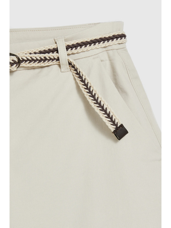 Moodo Bombažne hlače bež Moodo