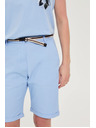 Moodo Bombažne hlače nebesko modre Moodo