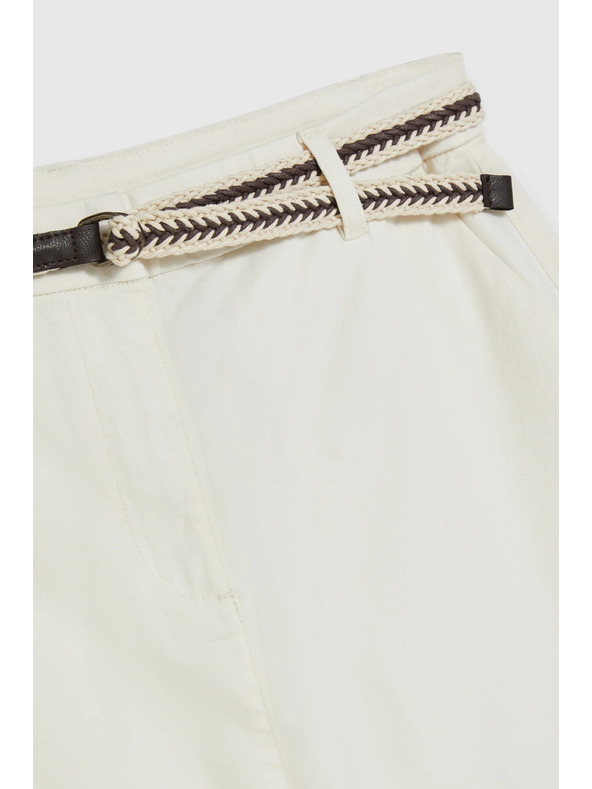 Moodo Bombažne hlače bele Moodo