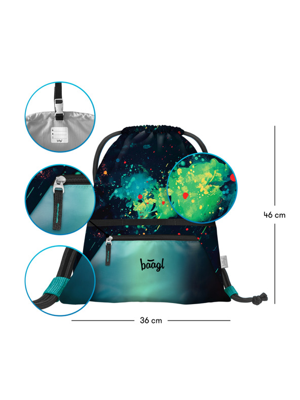 BAAGL  BAAGL SET 3 Airy Chill: nahrbtnik, penal, vrečka