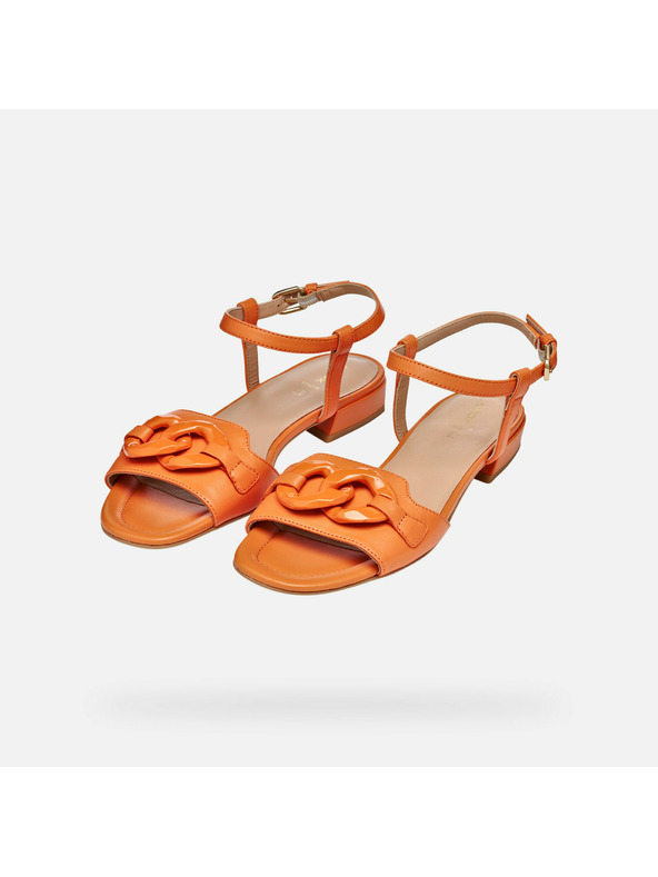 Geox Oranžne ženske sandale Geox New Eraklia 15