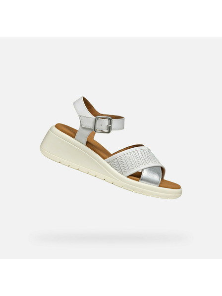 Geox Bele ženske sandale Geox Meliconia