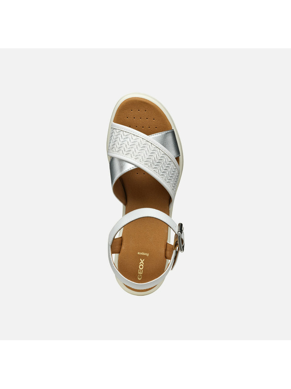 Geox Bele ženske sandale Geox Meliconia