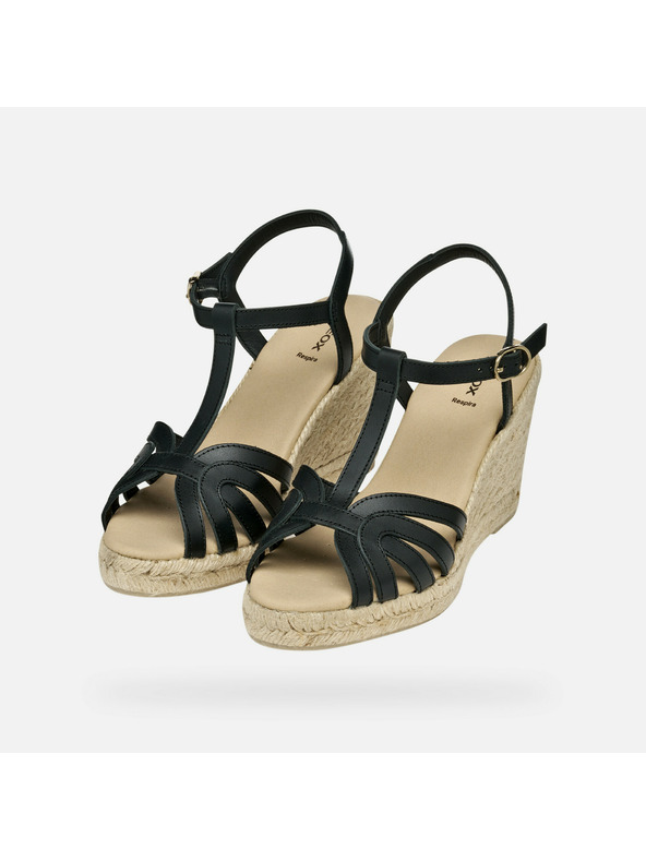 Geox Črne ženske sandale Geox Gelsa