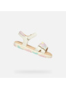 Geox Bele dekliške sandale Geox Sandal Haiti
