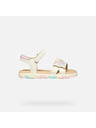 Geox Bele dekliške sandale Geox Sandal Haiti