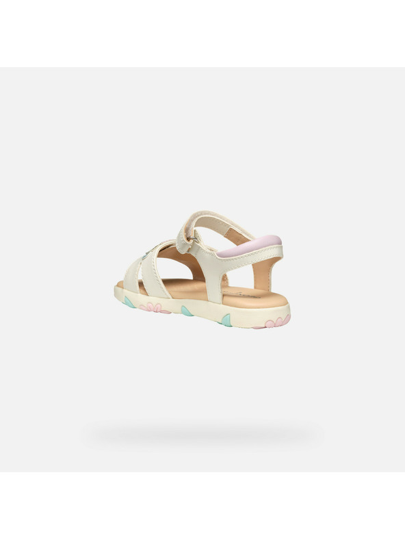 Geox Bele dekliške sandale Geox Sandal Haiti