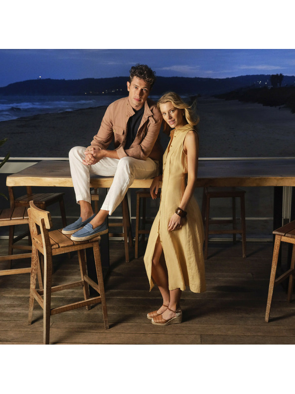 Geox Modri moški mokasini Geox Costuni