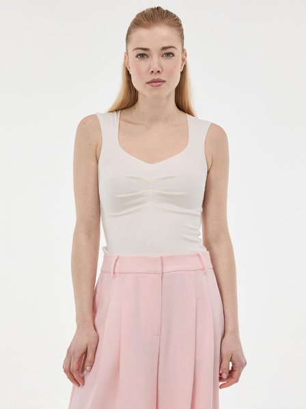 Orsay Kremni ženski top z naborki ORSAY