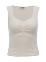 Orsay Kremni ženski top z naborki ORSAY