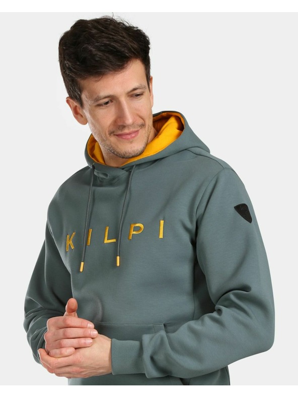 Kilpi Moška bombažna jopica s kapuco Kilpi SALAMANA-M Temno zelena