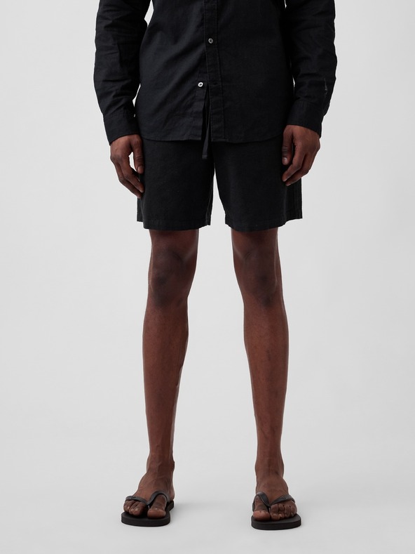 GAP GAP Kratke hlače iz lanenega mešanca