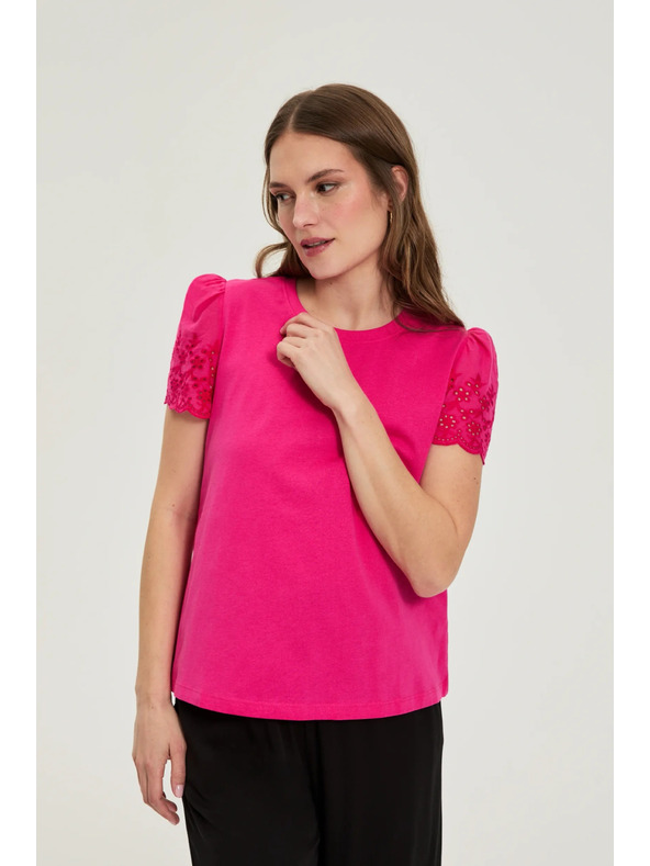 Moodo Gladka majica fuksija Moodo